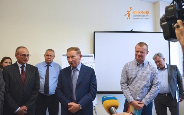 Max Polyakov and Leonid Kuchma at Noosphere Engineering School